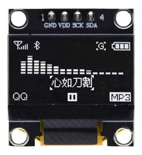 Imagen 4 de 5 de Display Pantalla Lcd Oled I2c 0.96 128*64 Azul Para Arduino