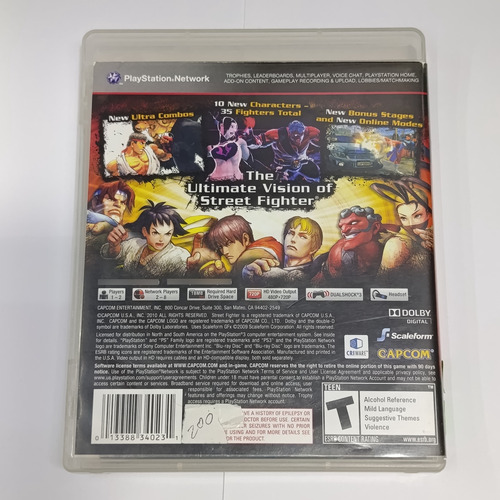 Super Street Fighter 4 Ps3 - Longaniza Games (Reacondicionado)