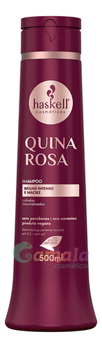 Shampoo Haskell Quina Rosa Restaura Fios 500ml + Brindes