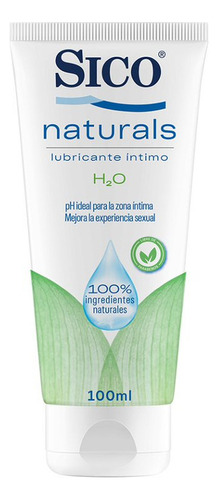 Sico Naturals Gel Lubricante Personal Envase De 100ml Sabor Natural