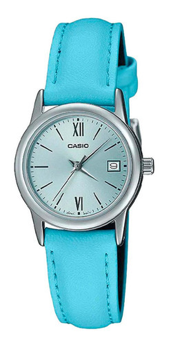 Reloj Casio Analogo Dama Ltp-v002l-2b3 Relojesymas