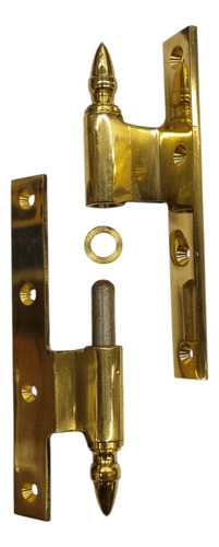 Bisagra Pomela 110x60 Doblecontacto Perilla Izquierda Bronce