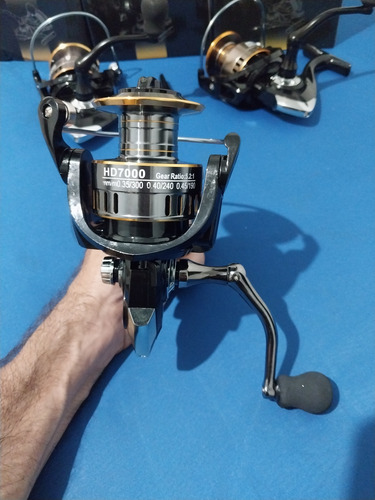 Molinete 7000 Metal Cinza-escuro Direito/esquerdo