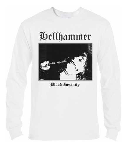 Polera Ml Hellhammer Blood Insanity Metal Abominatron