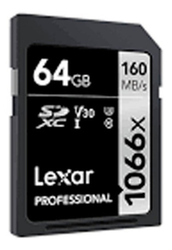 Imagen 5 de 5 de Lexar Tarjeta Memoria Entera Sd Xc 64gb 1066x 160 Mb/s U3 4k