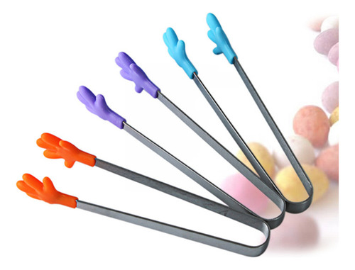 Pinzas Pequeñas De Acero Inoxidable Con Cabeza De Silicona P
