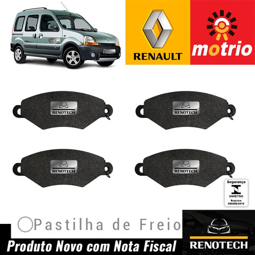 7701208142 Pastilha De Freio Dianteira Kangoo Todas