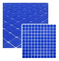 Comprar Pastilha De Vidro Cristal Lisa - La Bella Griffe- Azul Lisa