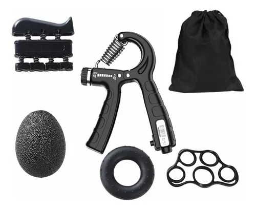 Hand Grip, Set de 1 Ejercitador de Manos Ajustable de 5-60kg