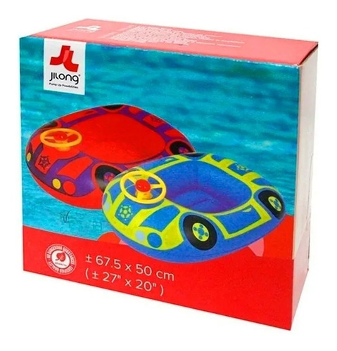 Bote Inflable Para Chicos Con Volante 67.5 X 50 Cm Baby Boat