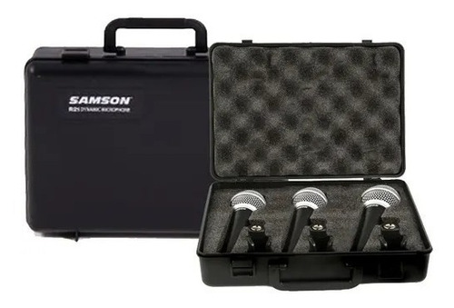 Kit De Microfonos Samson R21s Cardioide Dinamico Con Pipeta