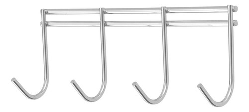 Suporte Porta Vassouras Com 4 Ganchos Cromado Masutti Copat