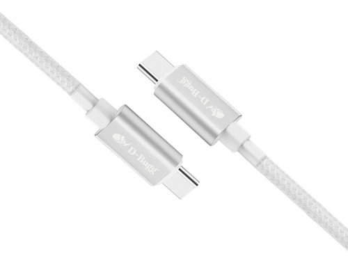 Kit Cable Tipo C A Tipo C Trenzado Y Adaptador Usb A A C Blanco