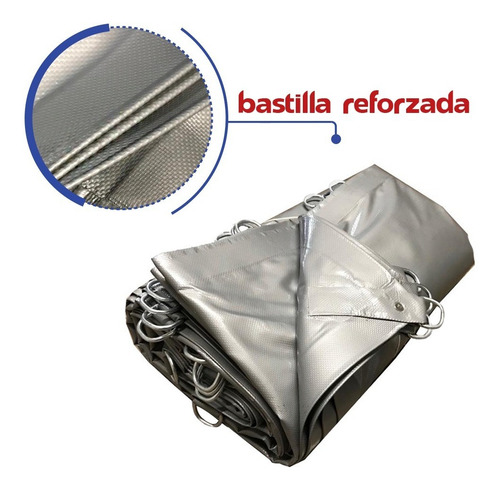 Lona multiuso TARPS & SUPPLIES 24Tarpp MULTILONA impermeable de 6m x 6m color gris plata