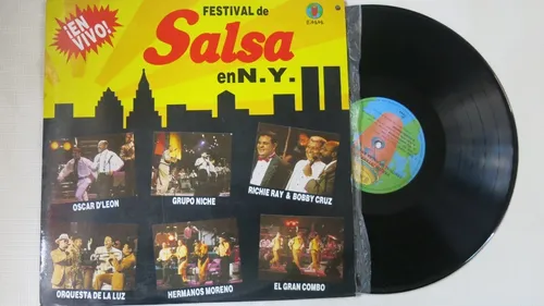 comprar Vinyl Vinilo Lp Acetato Salsa En Ny Niche Leon  Combo Luz 