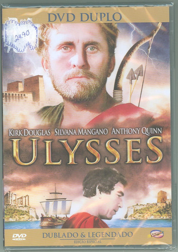 Dvd Ulysses 1954 (kirk Douglas, Anthony Quinn 2 Discos Novo)