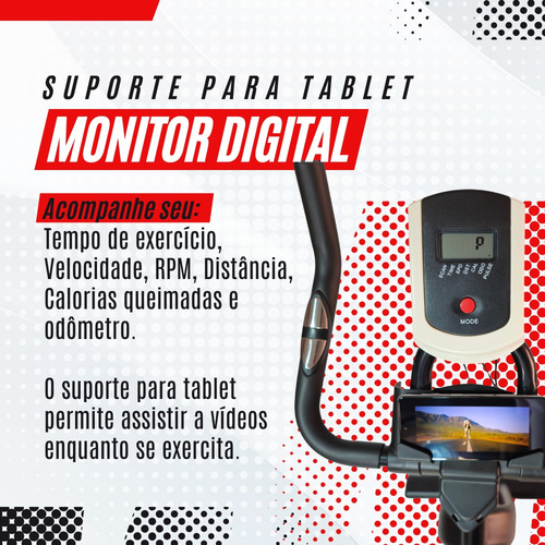 Bicicleta Ergométrica Spinning Roda Inércia 13 Kg Ecom