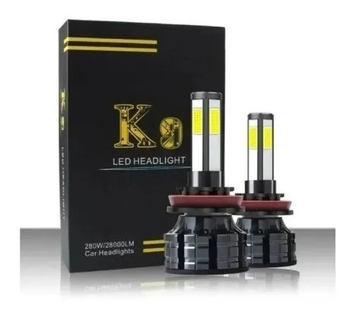 Imagen 2 de 6 de Luces Turbo Led Modelo K9 H3 H4 H7 H8 H9 H11 880. 28000 Lm