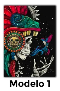 Cuadro Canvas Personalizado 35x50cm  Catrina Maya