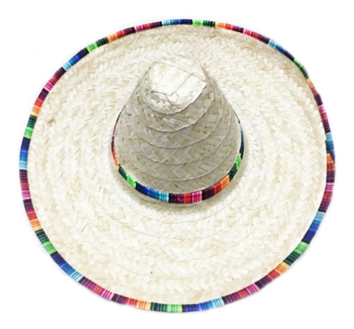 Sombrero Mexicano Blanco 41cm Fiesta Mariachi Halloween 