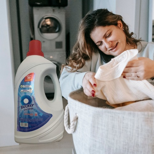Kit 3 Sabão Líquido Lava-roupas Becker 3l Versátil Perfume