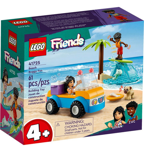 Lego Friends 41725 Diversão Com Buggy De Praia E Pug 4+ Anos Quantidade de peças 61
