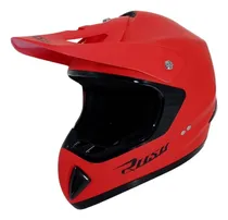 Comprar Casco Moto Cross Tremor Rojo Mate Talle L Rush Cross Ourway