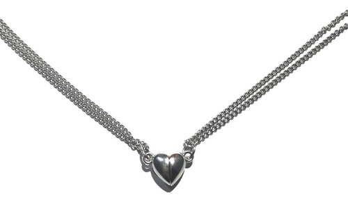 Collar Imán Corazón Para Compartir Amigos Parejas En Acero