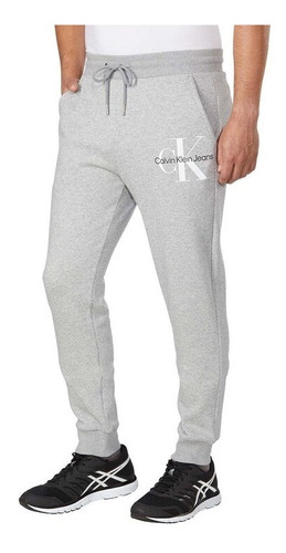 Pants Calvin Klein Original Hombre Logo Gris 0283