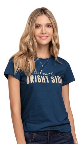 Camiseta Para Mujer Azul Petroleo Oscuro Rutta