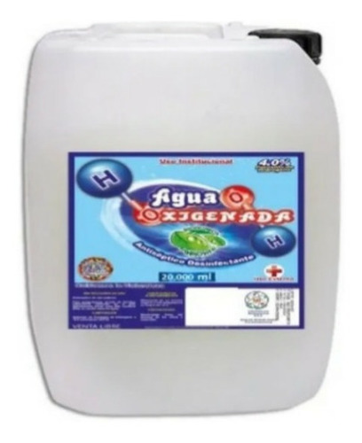 Agua Oxigenada 20 Litros - L a $5945