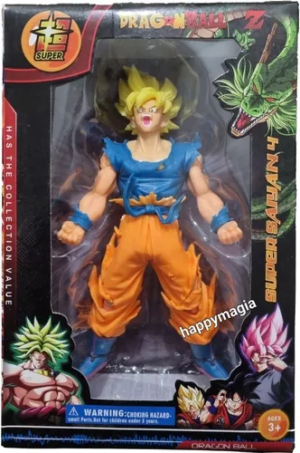 Boneco Dragon Ball Z - Goku Super Sayajin 20cm - Cabelo Azul - Escorrega o  Preço