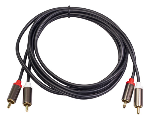 Cable De Audio Dual Rca Macho A Dual Plug 6.35 1.5 Metros