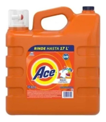 Detergente Líquido Ace Maxi Limpieza Concentrado 8.5 L