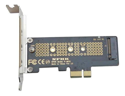 Imagen 1 de 5 de Adaptador Nvme Pcie M.2 Ssd A Pcie X1, Tarjeta