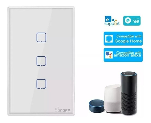 Sonoff 3 Botão-touch Voz Alexa Google & Wi-fi Padrão Brasil