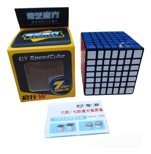 Cubo De Rubik 7x7 Sticker Borde Negro Marca Qiyi Mo Fang Ge