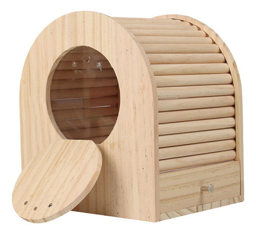 Caja De Cría De Loros, Para Pájaros De Madera, Cabaña