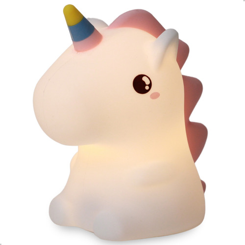 Abajur Decorativo Unicórnio Luminária Noturna Em Silicone