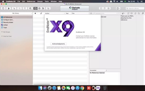 Endnote X9 Mac ( Refêrencias Bibliográficas) Catalina Ok