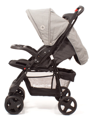 Cochecito Para Bebé Carrito Rainbow Dinamic Color Gris Color del chasis Negro