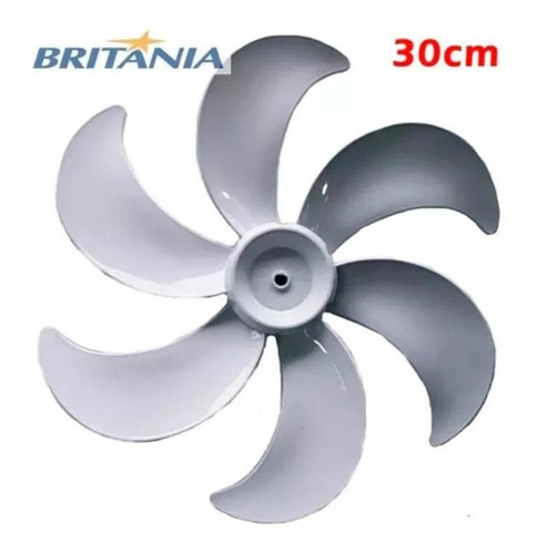 Hélice Ventilador Britânia B30 Turbo 30cm 6 Pás Cinza