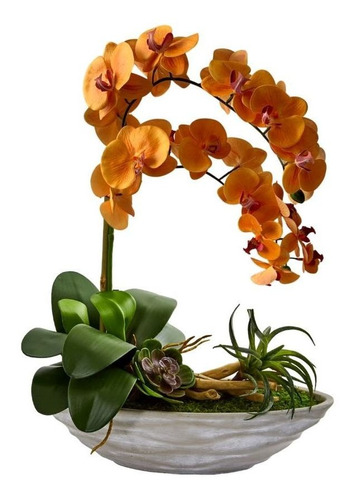 2 Flores Artificiais Orquídeas Parecidas Com A Flor Natural | Parcelamento  sem juros