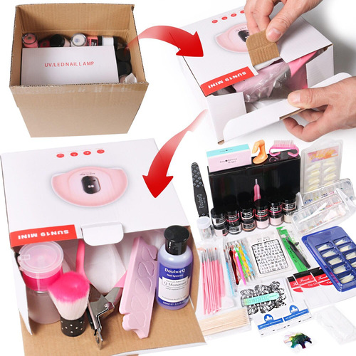 Kit De Decoración De Uñas Acrílicas, Juego De Manicura Para