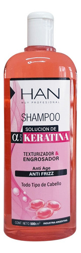 Shampoo Han + Crema Keratina Fortalecedor + Kit Peines
