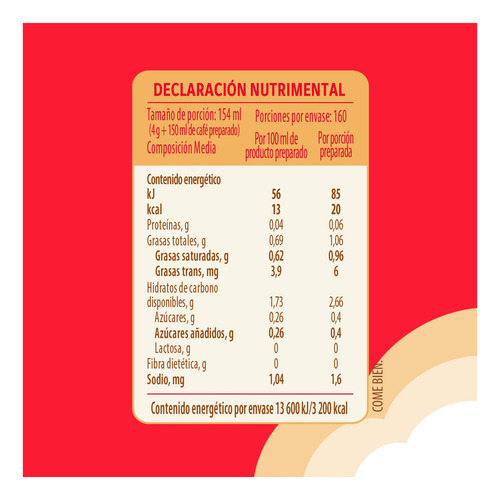 Sustituto De Crema Para Café Coffee Mate Polvo Original 640g