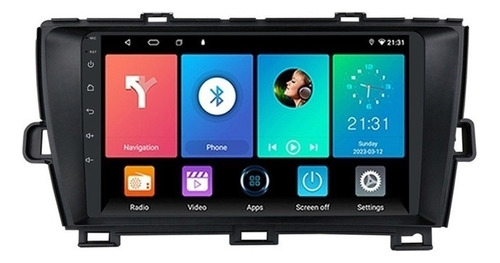 Estéreo Toyota Prius 2010-15 Android Gps Wifi Carplay 4+64