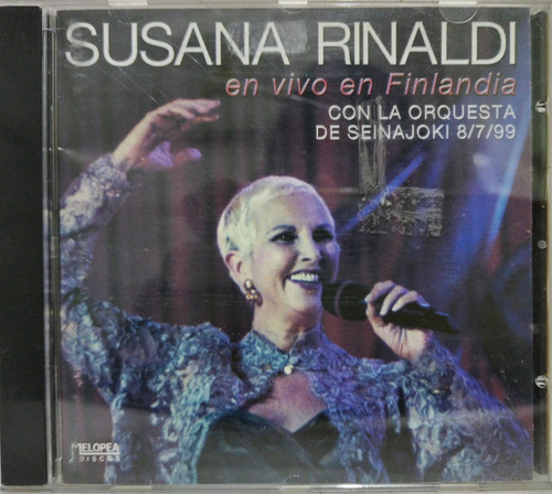 Susana Rinaldi  En Vivo En Finlandia Cd 2000
