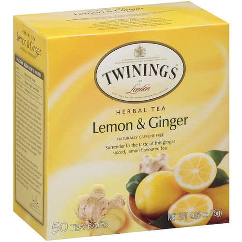 Te Twinings Of London Limon Jengibre Lemon & Ginger 50 Sacos