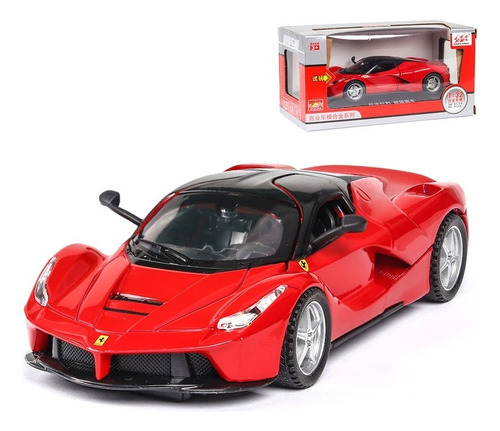 Ferrari Laferrari Miniatura Metal Autos Con Luces Y Sonido